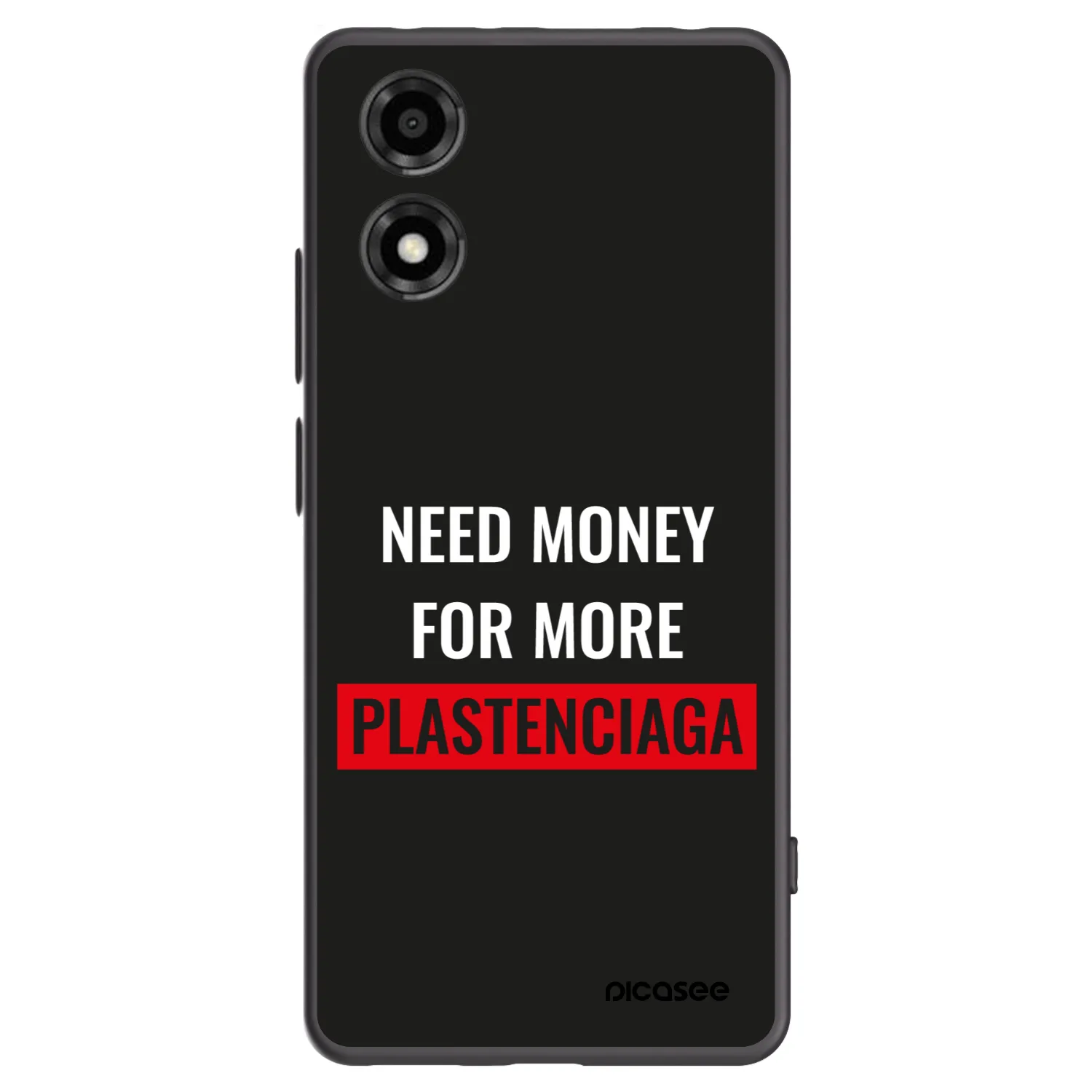 Picasee silikónový čierny obal pre Motorola Moto E14 - More PLASTENCIAGA