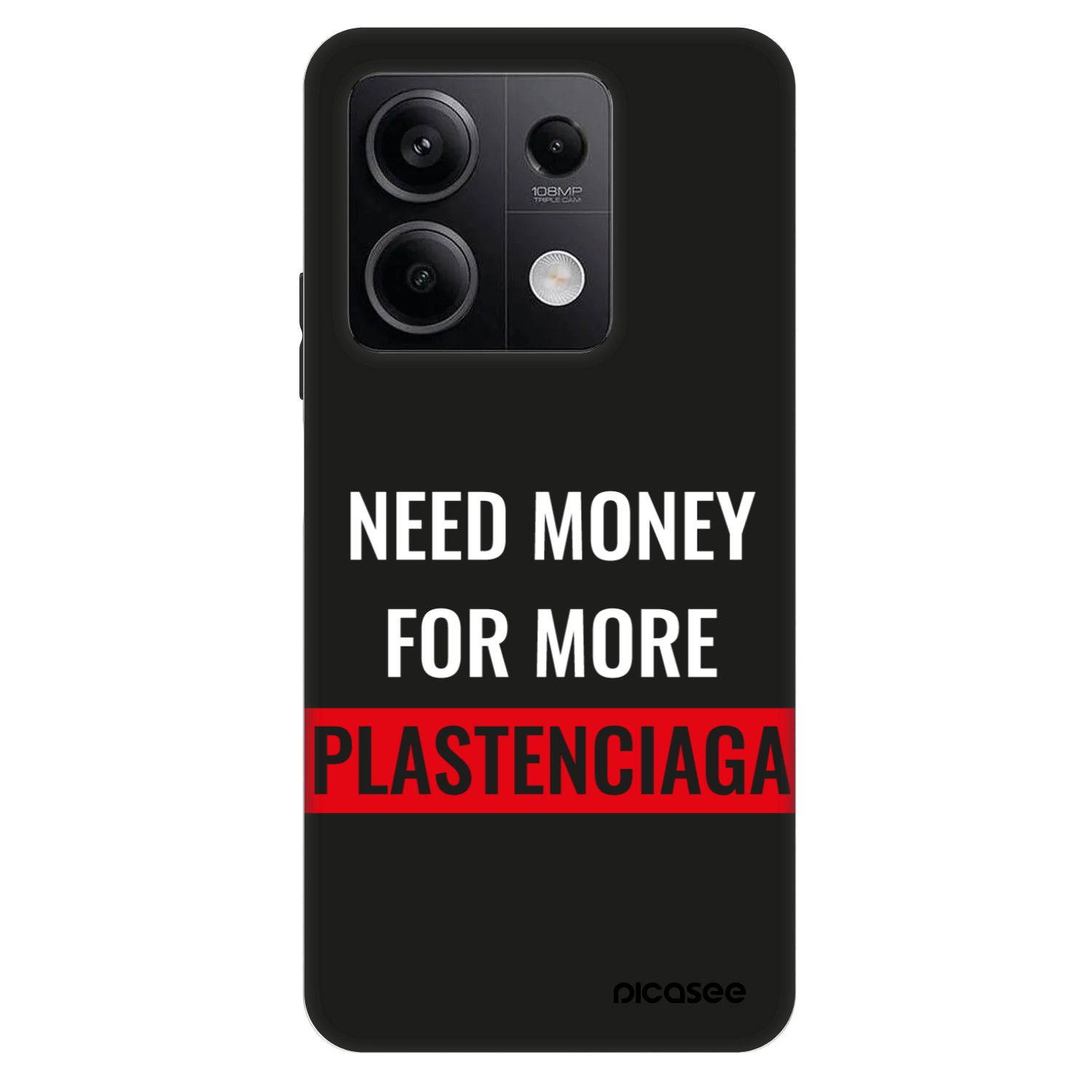 Picasee Fashion Case pre Xiaomi Redmi Note 13 5G - More PLASTENCIAGA