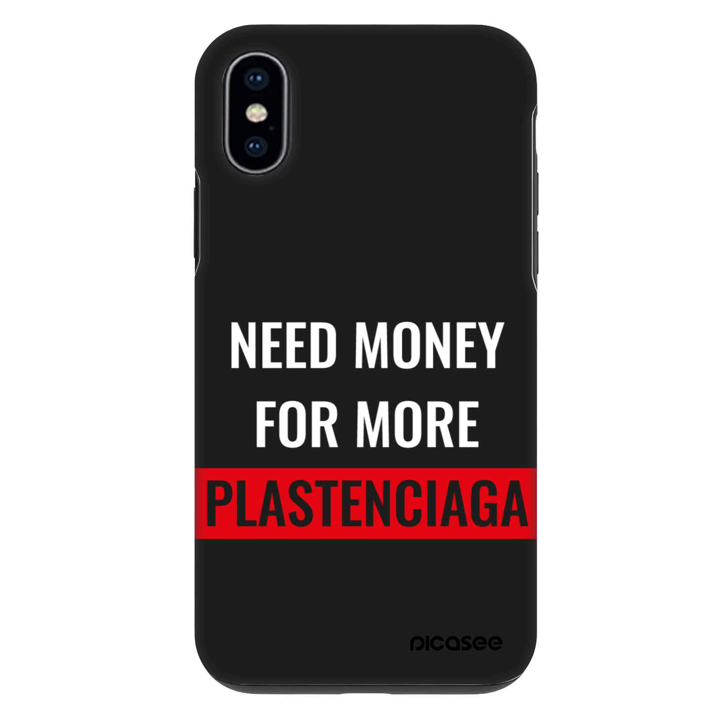 Picasee Fashion Case pre Apple iPhone X/XS - More PLASTENCIAGA