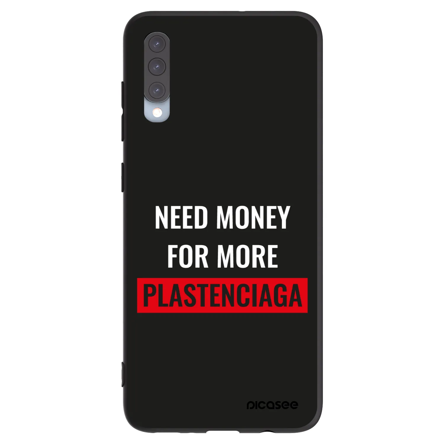 Picasee silikónový čierny obal pre Samsung Galaxy A70 A705F - More PLASTENCIAGA