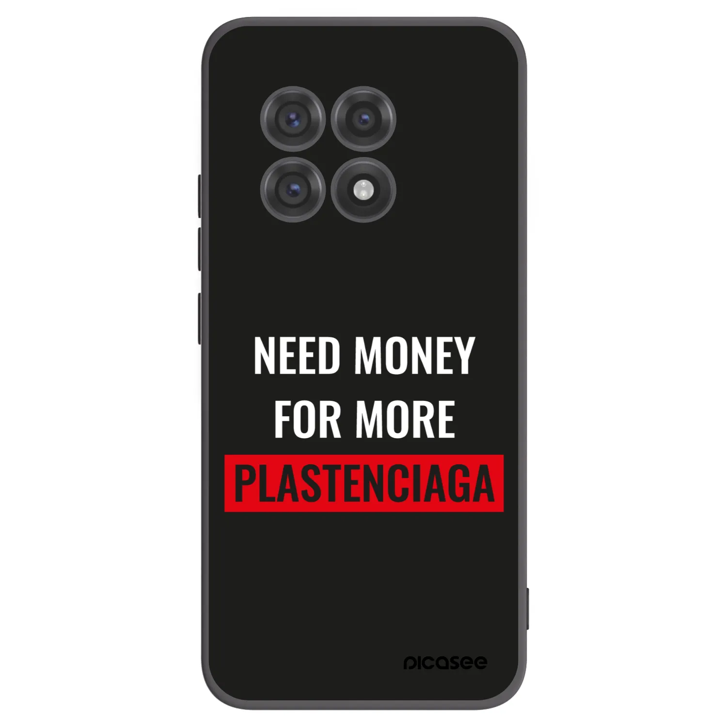 Picasee silikónový čierny obal pre OnePlus 13R 5G - More PLASTENCIAGA