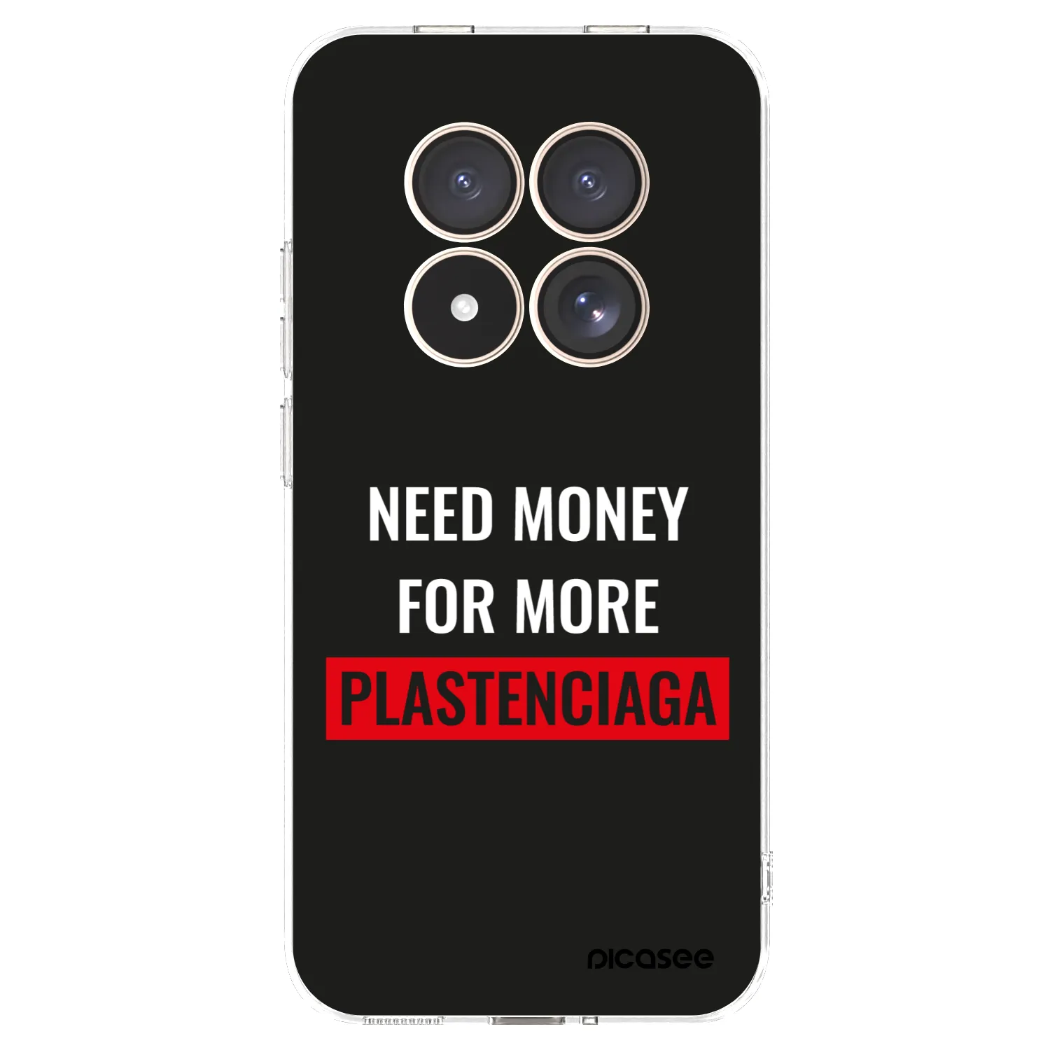 Picasee silikónový prehľadný obal pre Xiaomi Redmi Note 15 Pro 4G - More PLASTENCIAGA