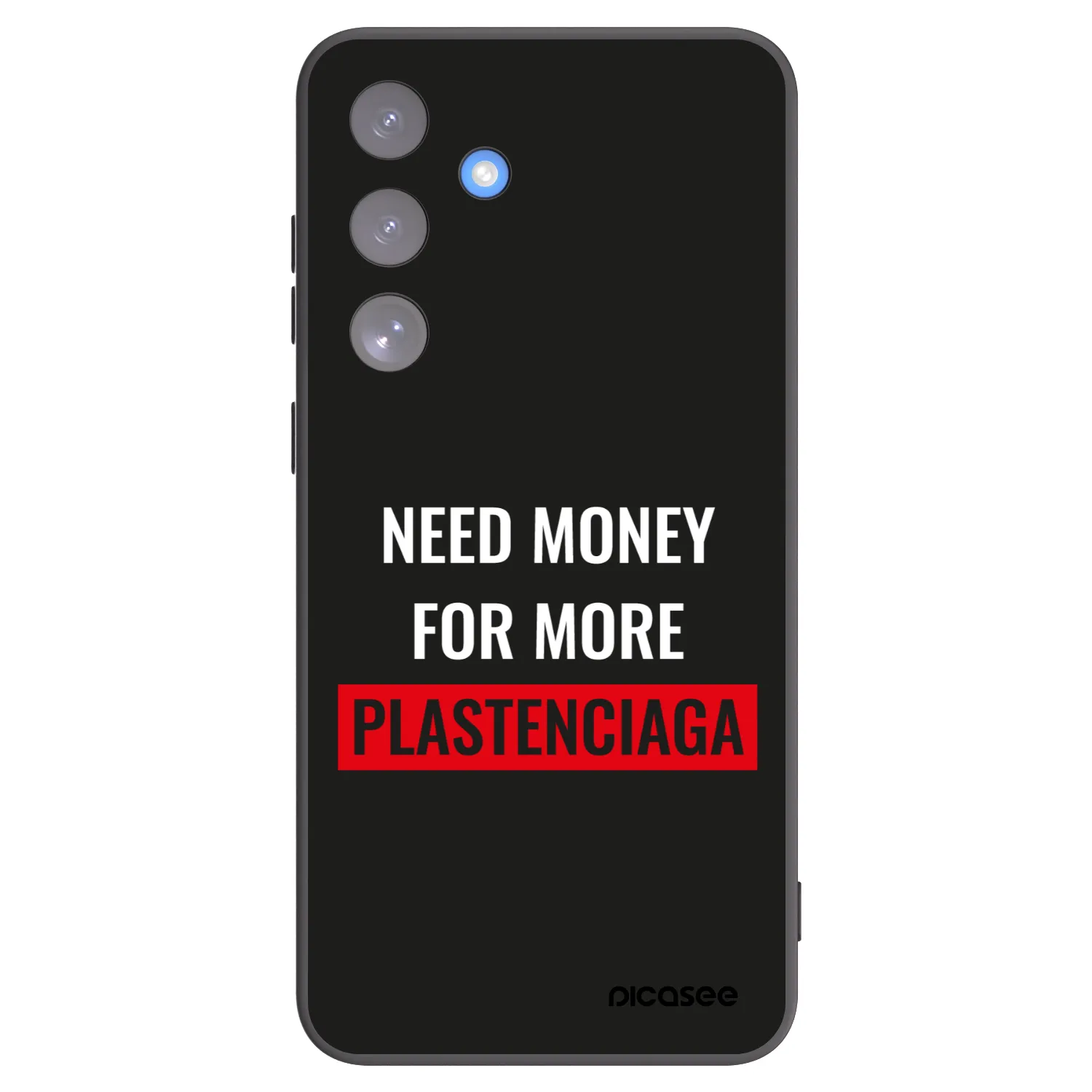 Picasee silikónový čierny obal pre Samsung Galaxy S25 FE 5G - More PLASTENCIAGA
