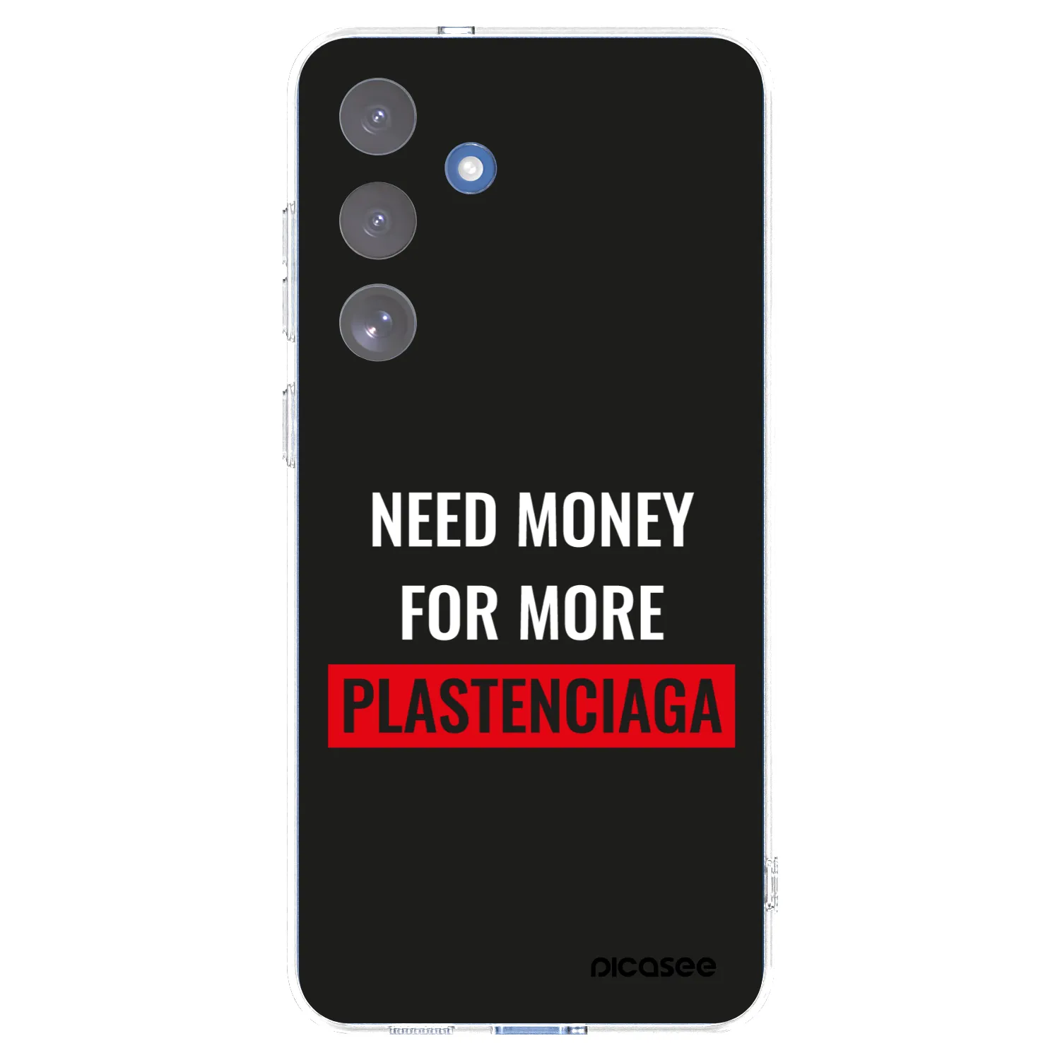 Picasee silikónový prehľadný obal pre Samsung Galaxy S25 FE 5G - More PLASTENCIAGA