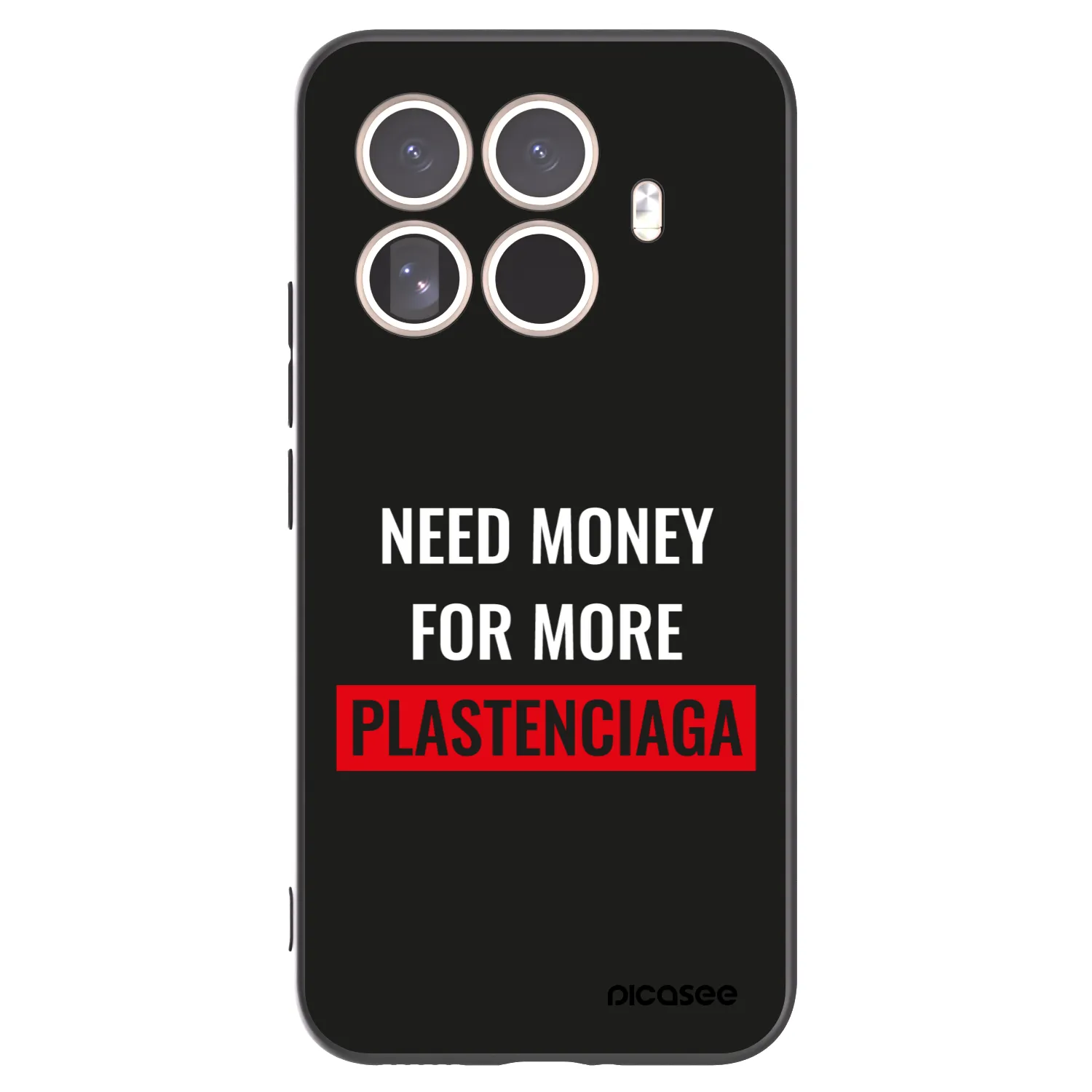 Picasee silikónový čierny obal pre Xiaomi 15T Pro - More PLASTENCIAGA
