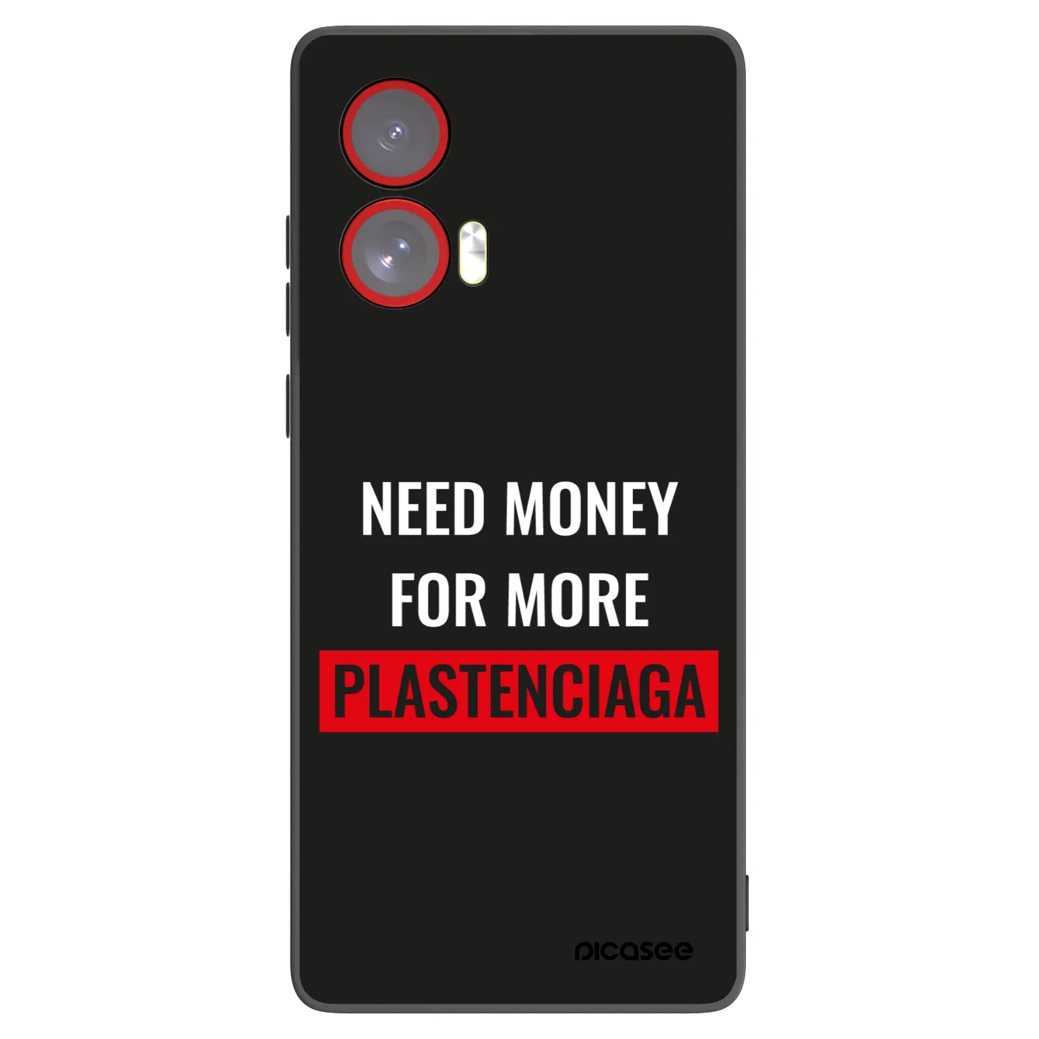 Silikónový čierny obal pre Motorola Edge 50 Fusion - More PLASTENCIAGA