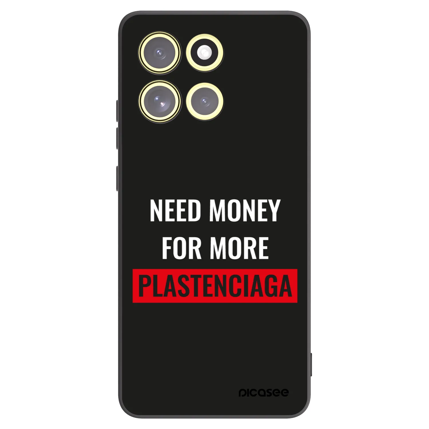 Picasee silikónový čierny obal pre Motorola Moto G86 Power 5G - More PLASTENCIAGA