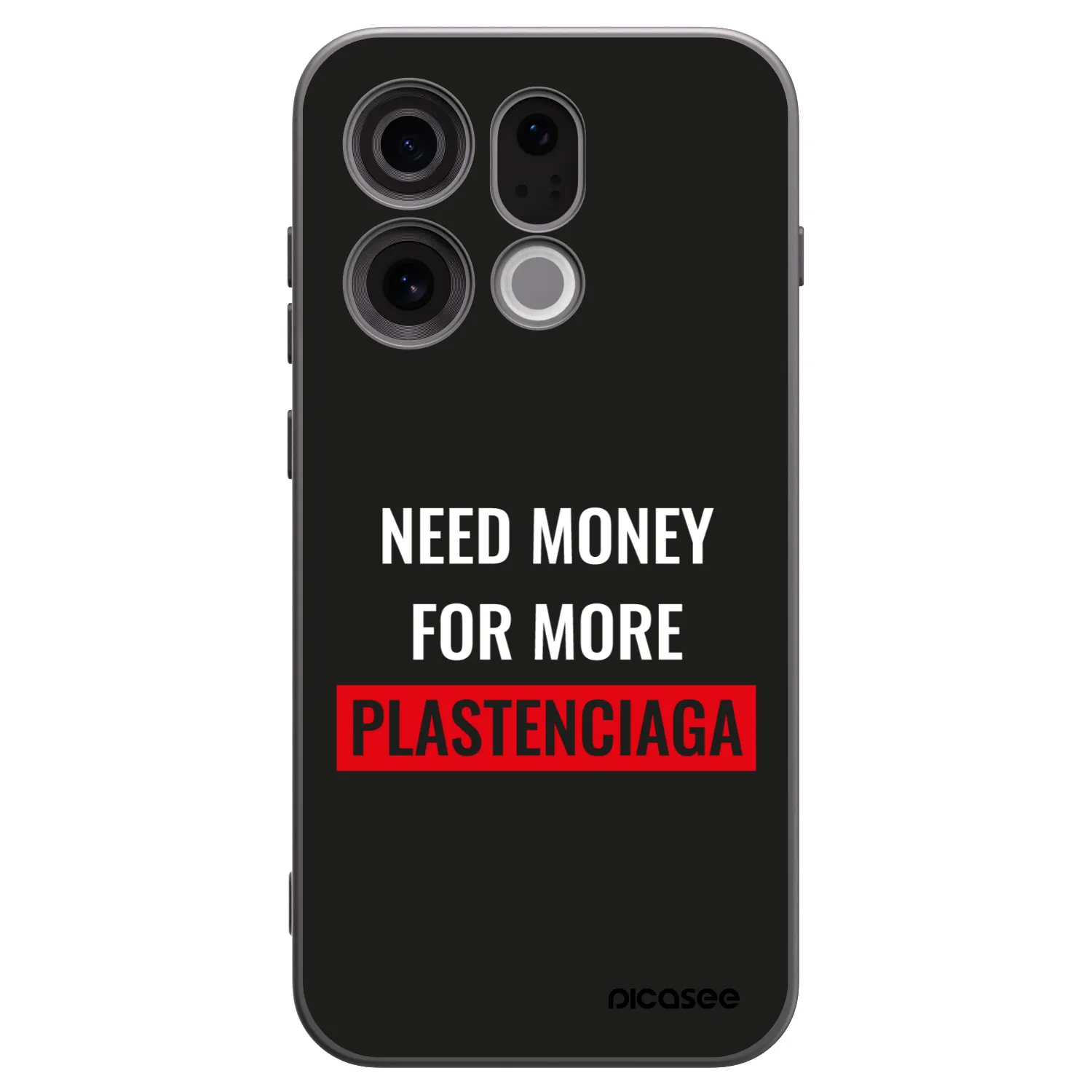 Picasee silikónový čierny obal pre OPPO Find X9 - More PLASTENCIAGA