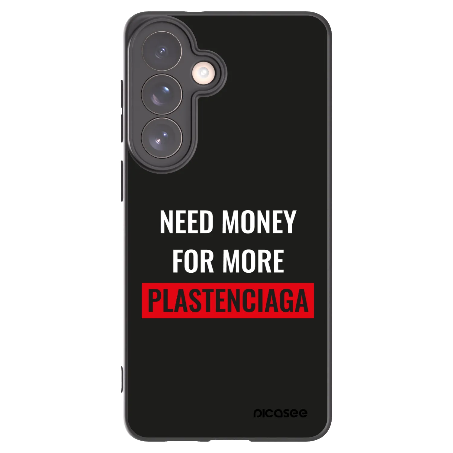 Picasee silikónový čierny obal pre Samsung Galaxy S26+ - More PLASTENCIAGA