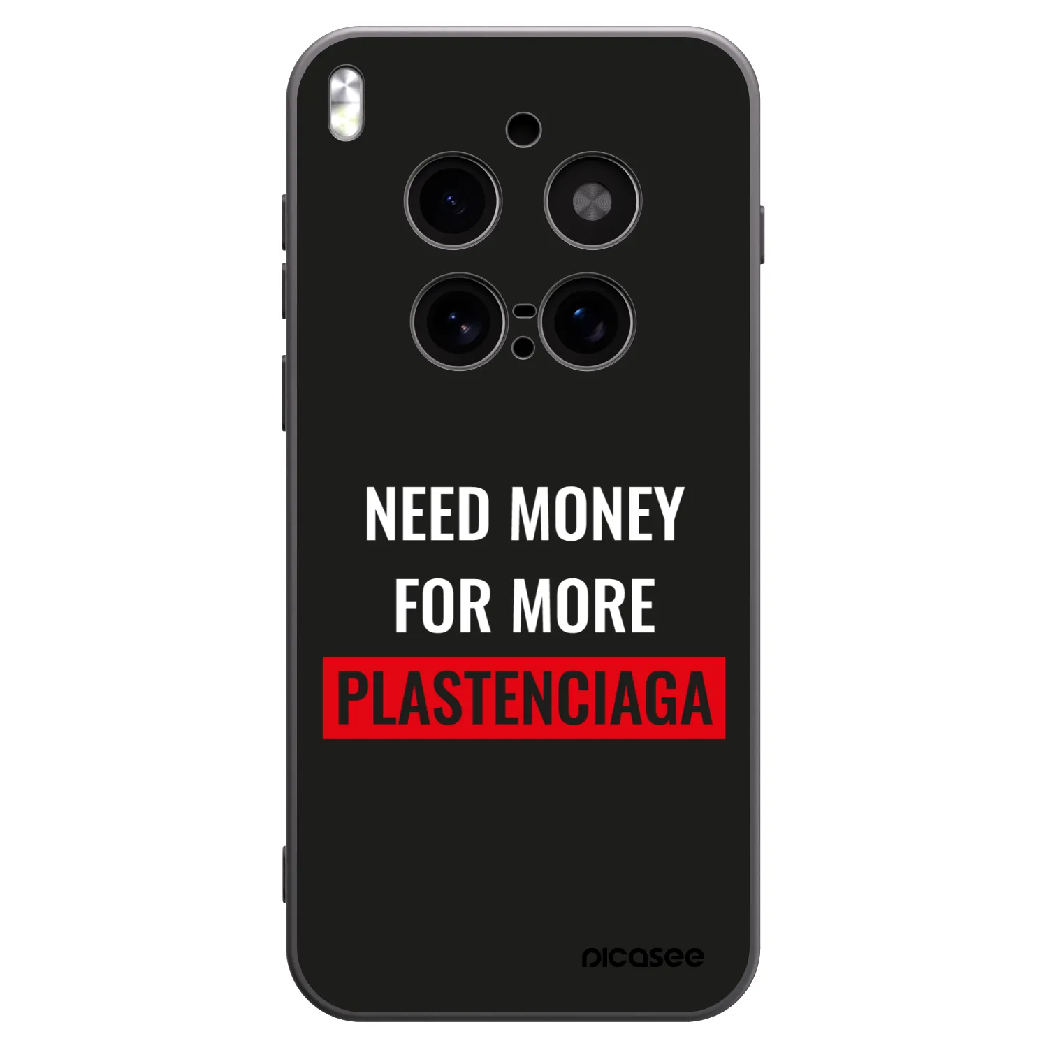 Picasee silikónový čierny obal pre Vivo X300 Pro - More PLASTENCIAGA