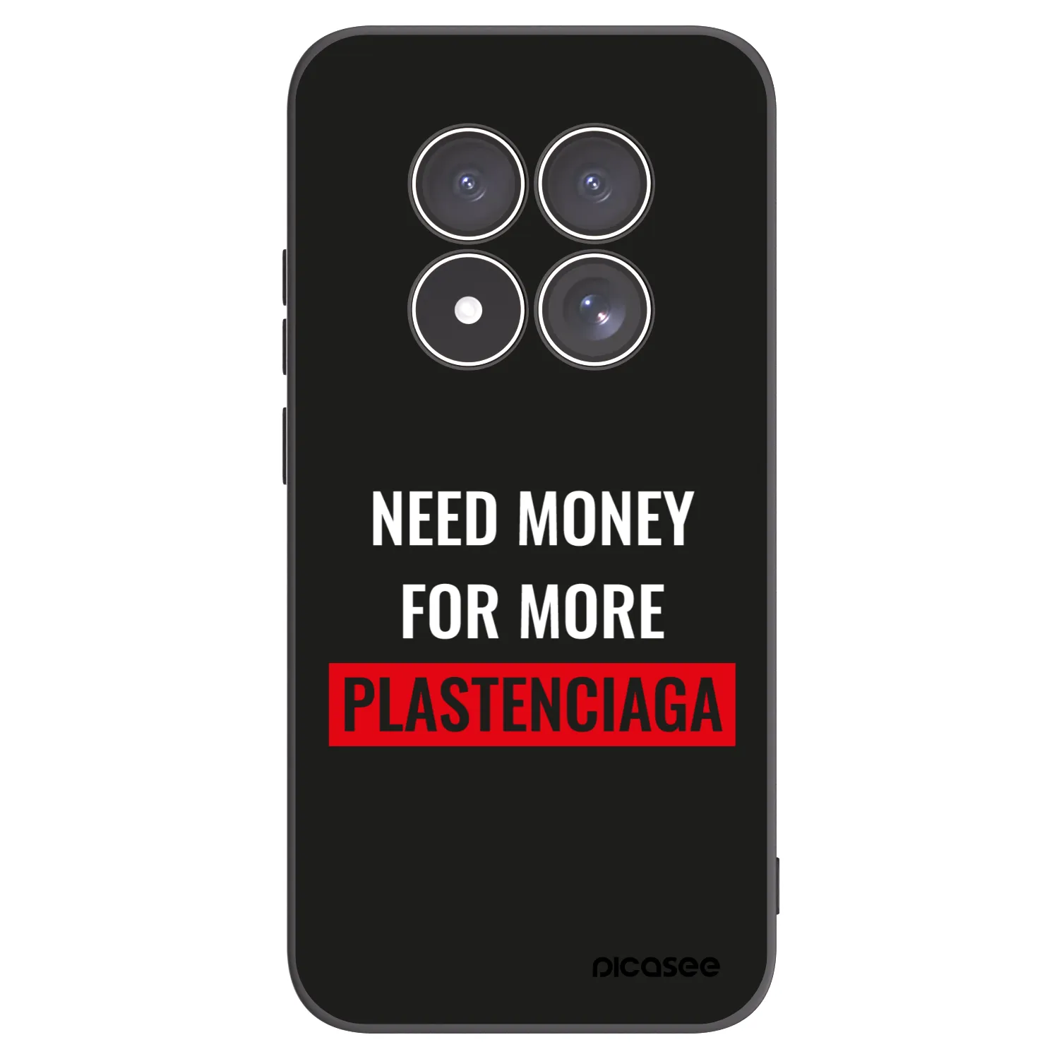 Picasee silikónový čierny obal pre Xiaomi Redmi Note 15 Pro 5G - More PLASTENCIAGA