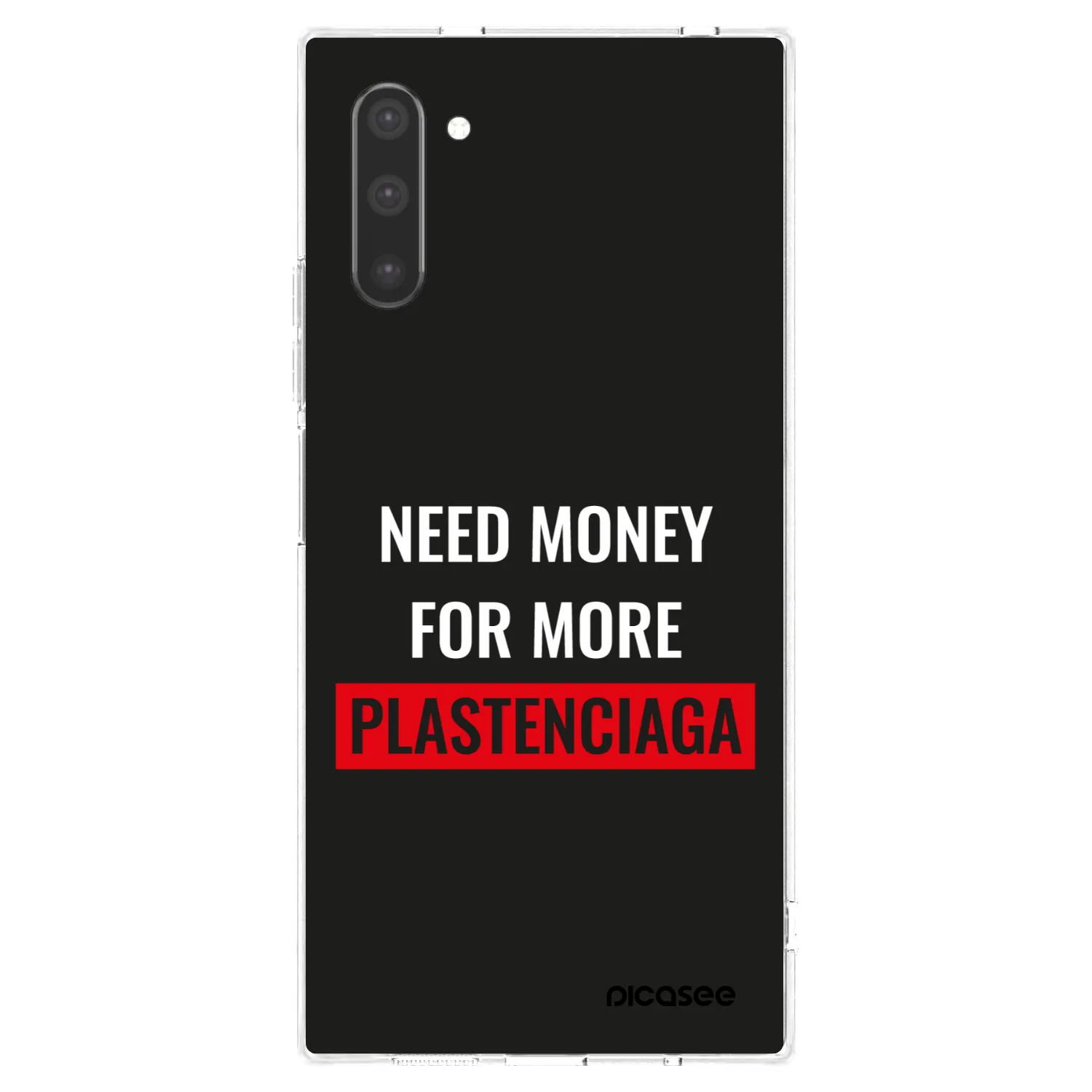 Picasee silikónový prehľadný obal pre Samsung Galaxy Note 10 N970F - More PLASTENCIAGA