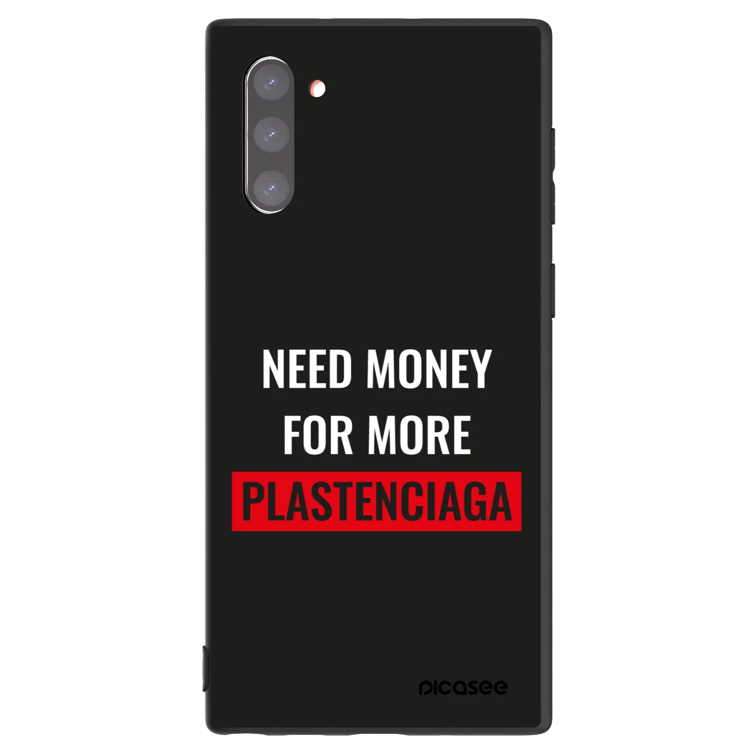 Picasee silikónový čierny obal pre Samsung Galaxy Note 10 N970F - More PLASTENCIAGA