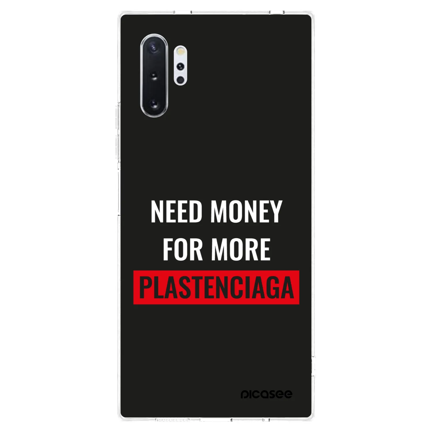 Picasee silikónový prehľadný obal pre Samsung Galaxy Note 10+ N975F - More PLASTENCIAGA