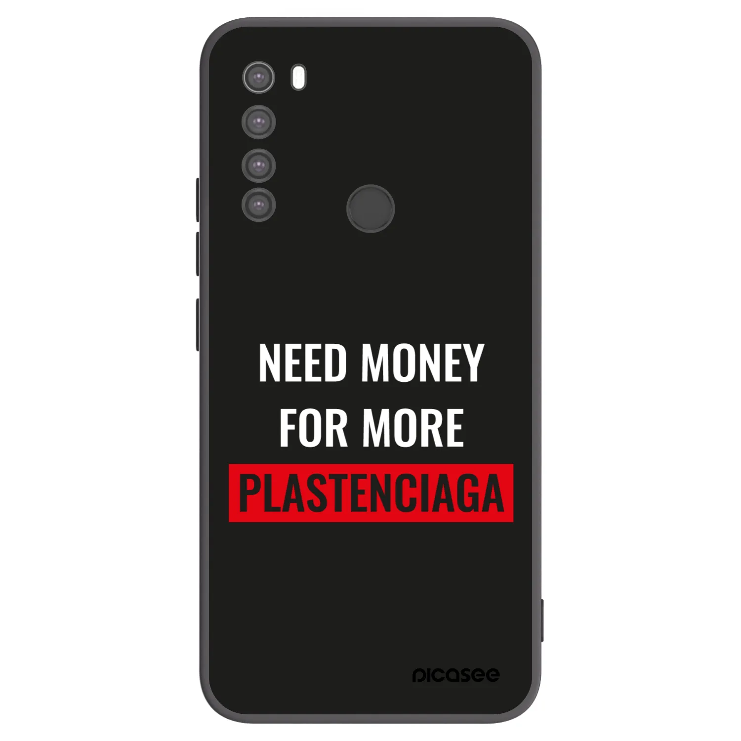 Picasee silikónový čierny obal pre Xiaomi Redmi Note 8 - More PLASTENCIAGA