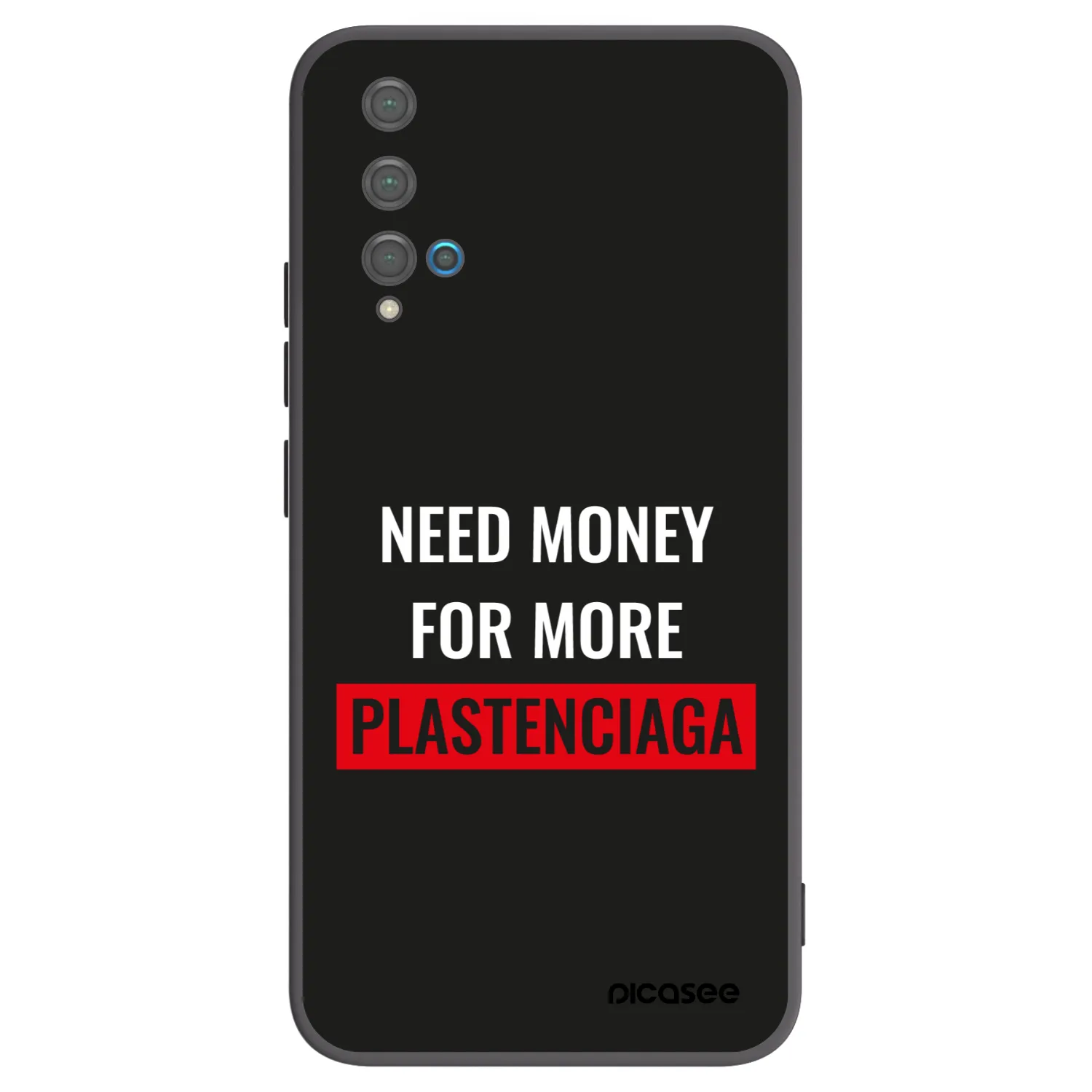 Picasee silikónový čierny obal pre Huawei Nova 5T - More PLASTENCIAGA