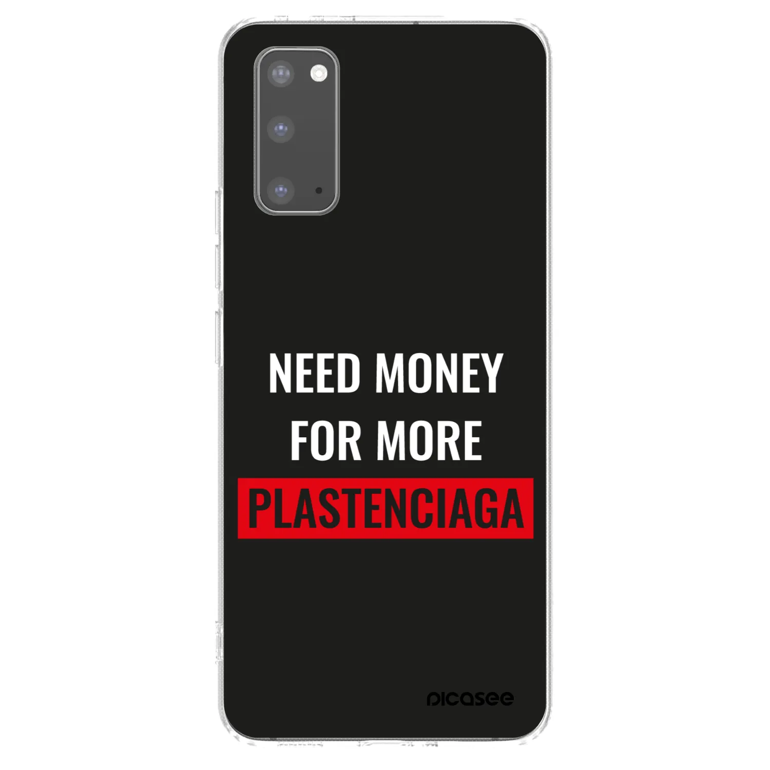 Picasee silikónový prehľadný obal pre Samsung Galaxy S20 G980F - More PLASTENCIAGA