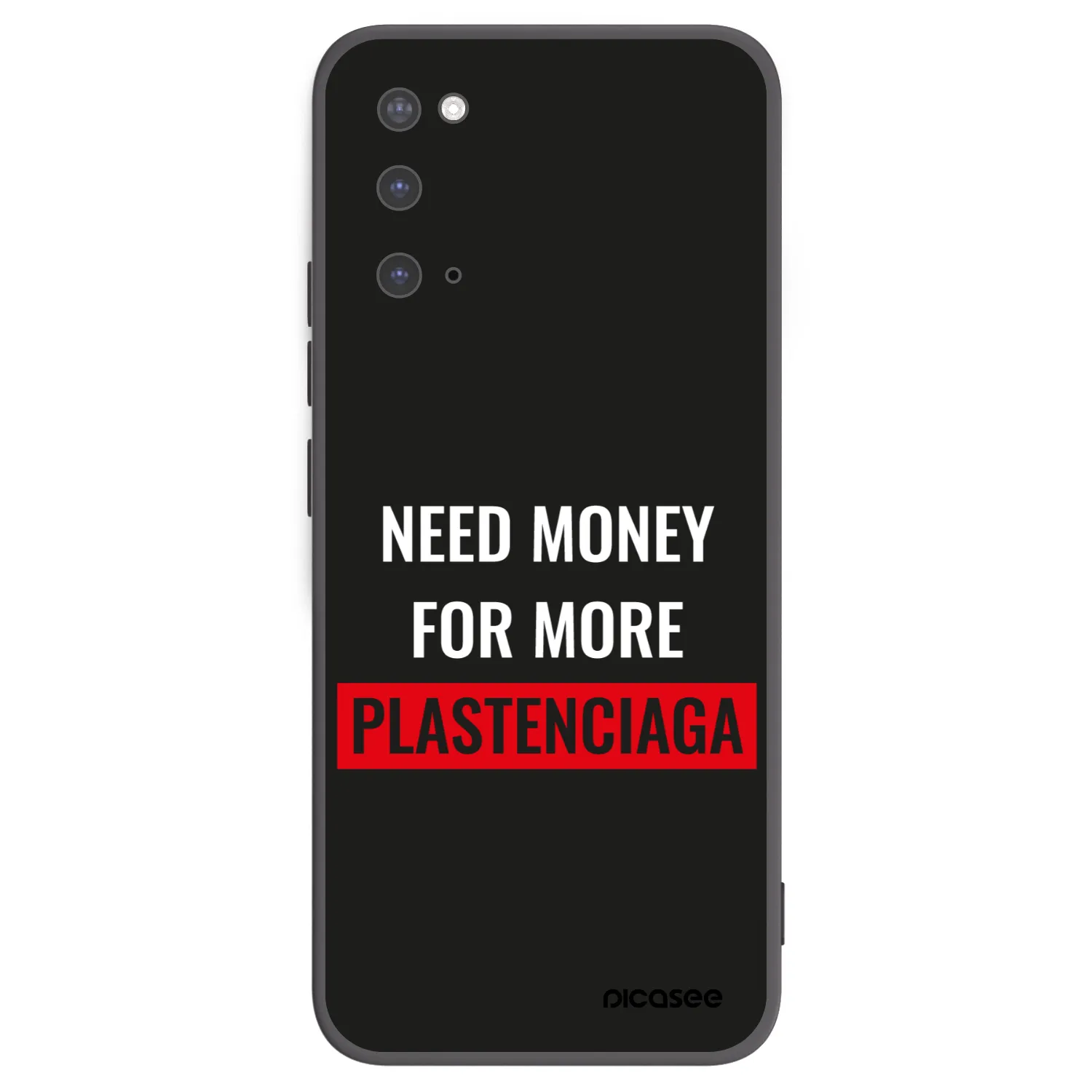 Picasee silikónový čierny obal pre Samsung Galaxy S20 G980F - More PLASTENCIAGA