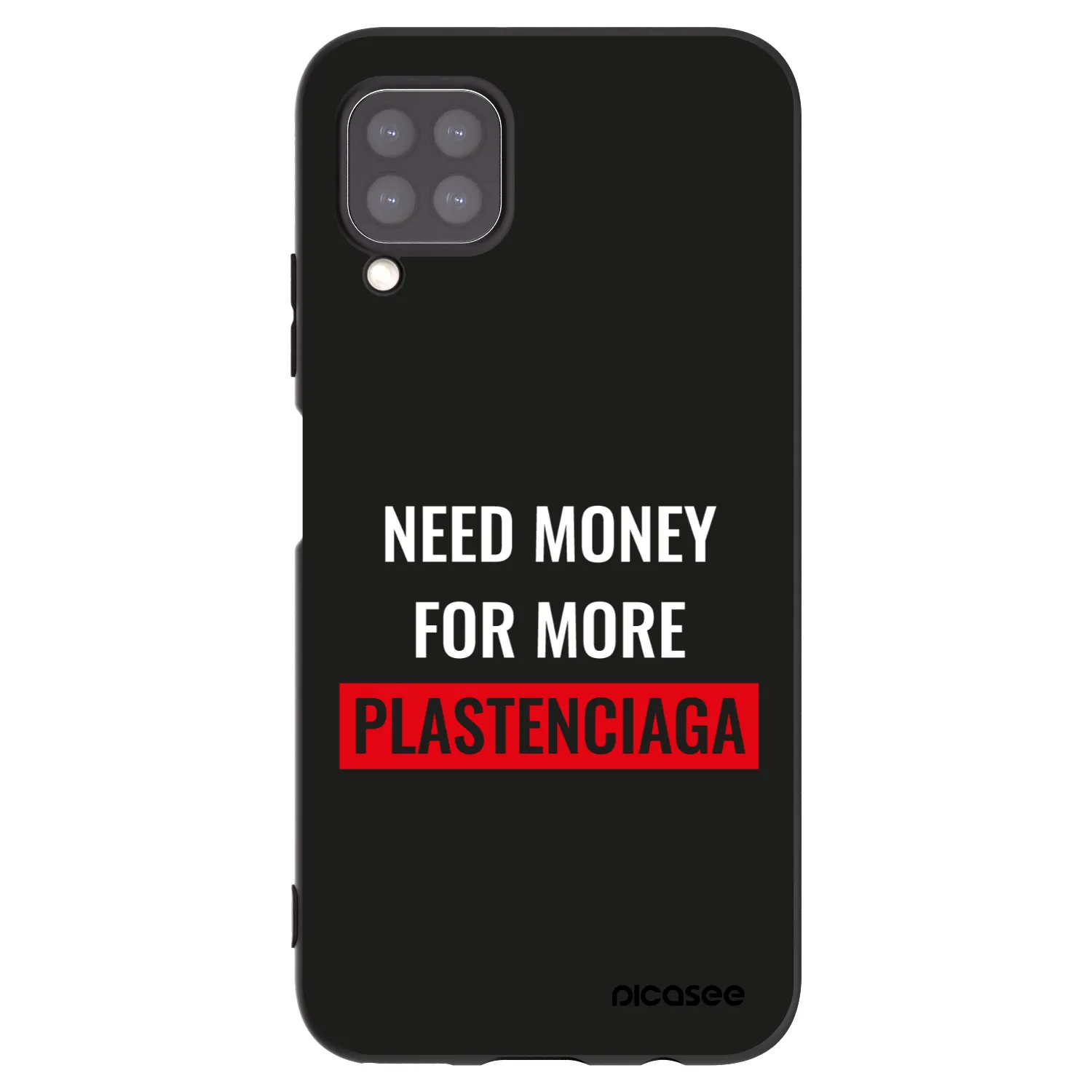 Picasee silikónový čierny obal pre Huawei P40 Lite - More PLASTENCIAGA