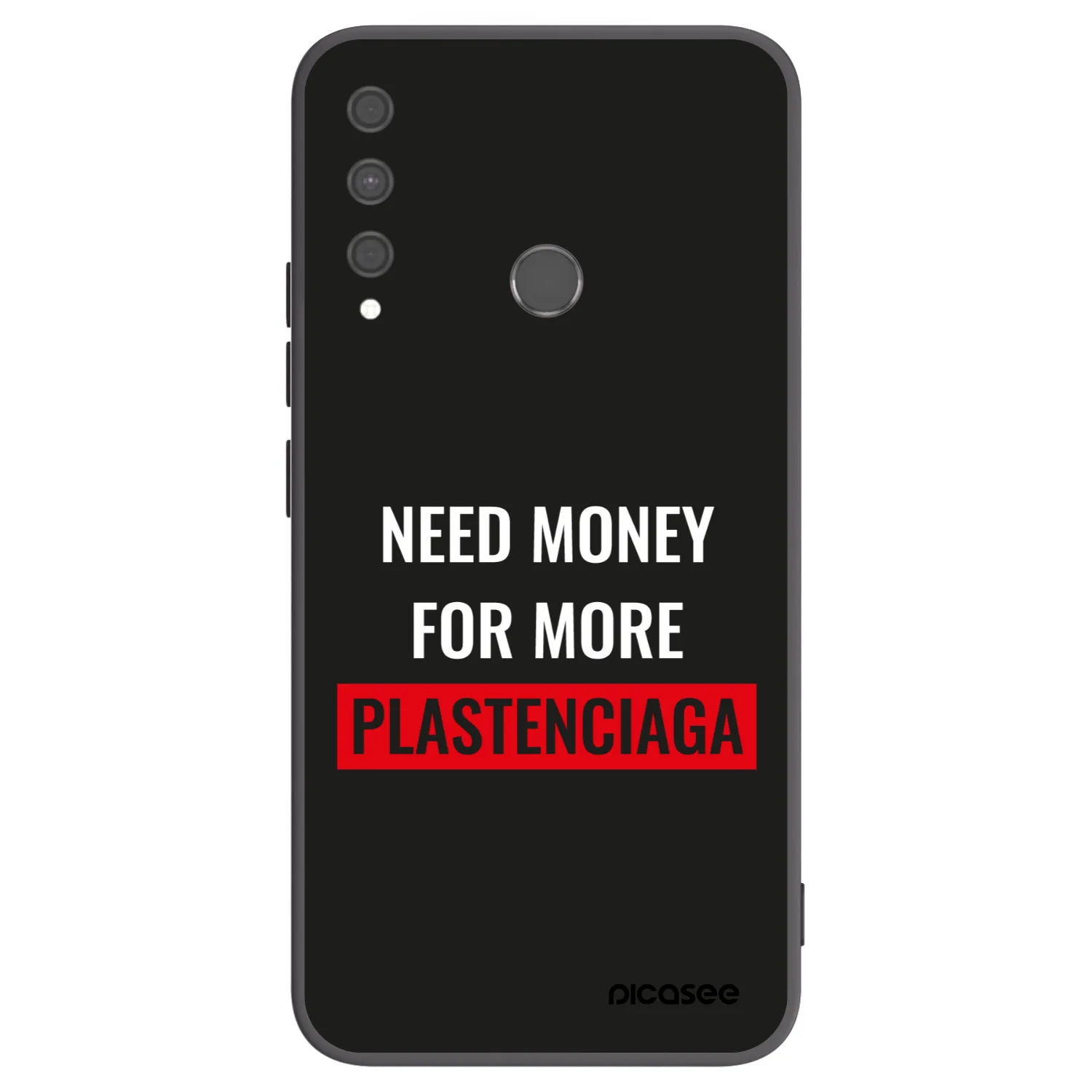 Picasee silikónový čierny obal pre Huawei P40 Lite E - More PLASTENCIAGA