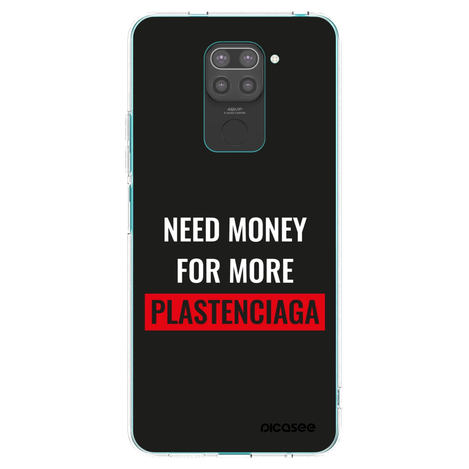 Picasee silikónový čierny obal pre Xiaomi Redmi Note 9 - More PLASTENCIAGA