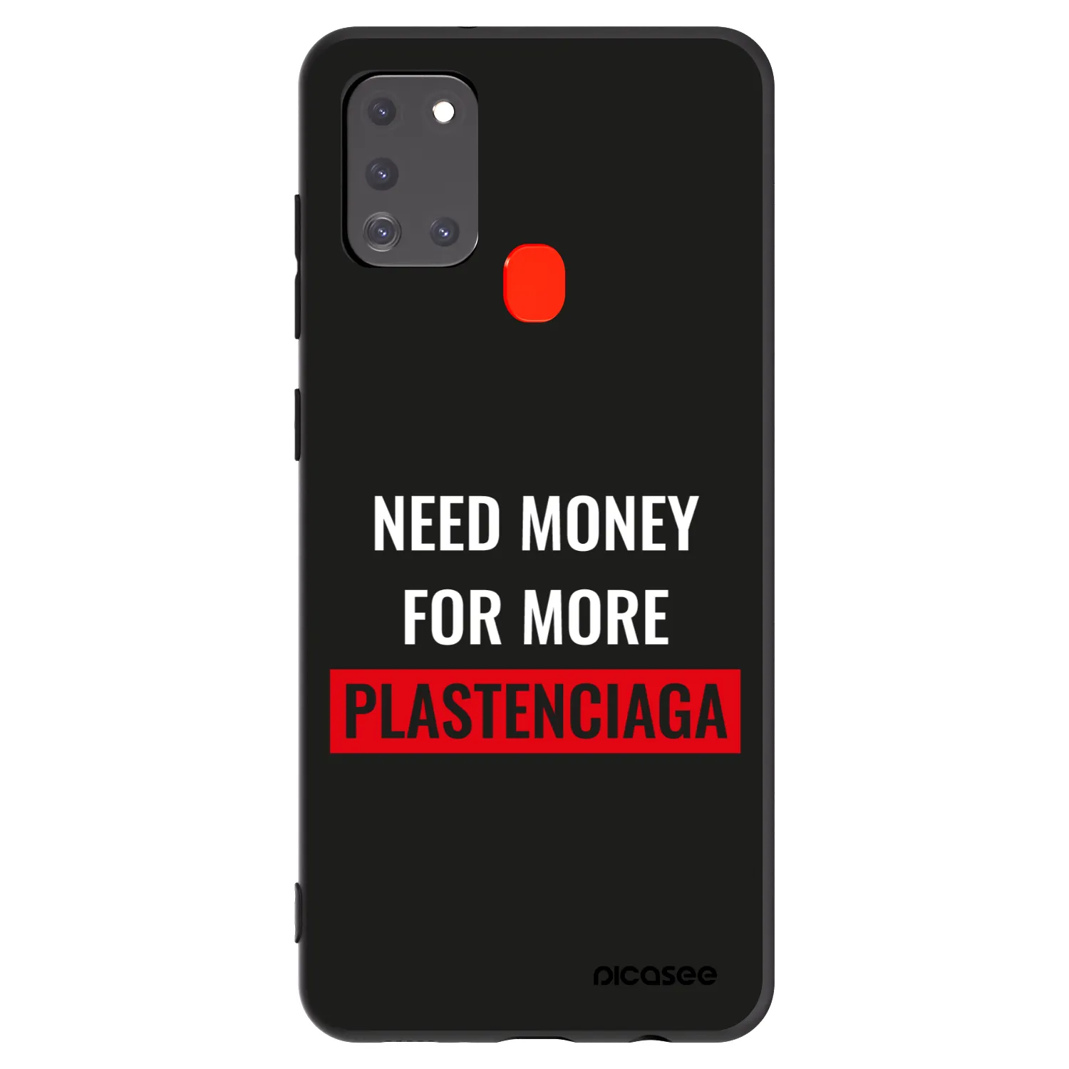 Picasee silikónový čierny obal pre Samsung Galaxy A21s - More PLASTENCIAGA