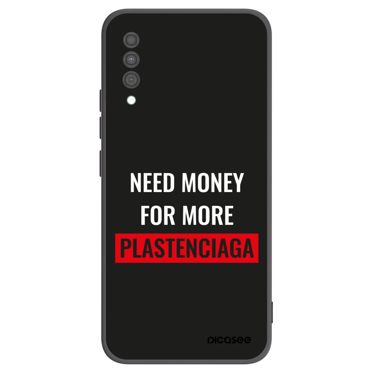 Picasee silikónový čierny obal pre Samsung Galaxy A30s A307F - More PLASTENCIAGA