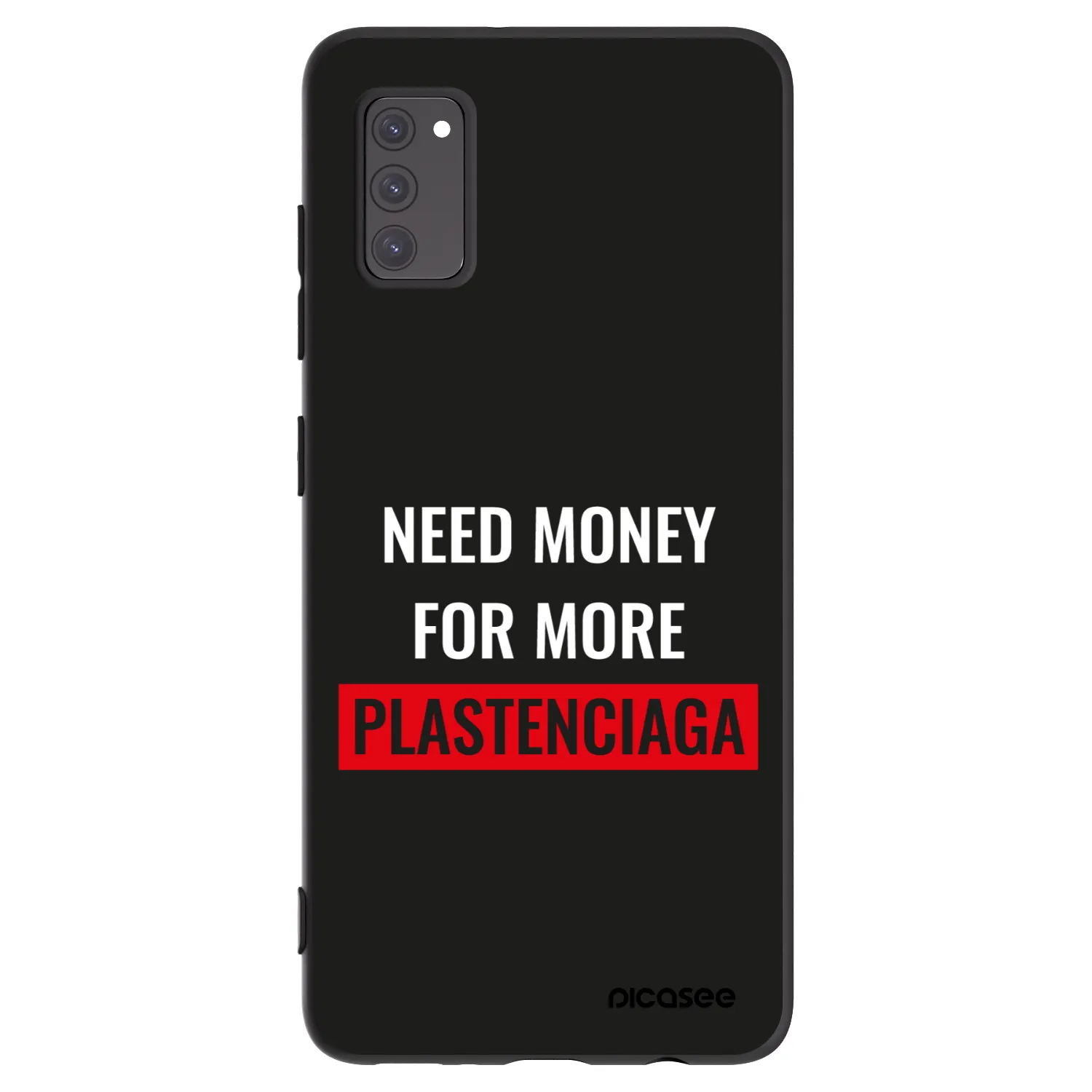 Picasee silikónový čierny obal pre Samsung Galaxy A41 A415F - More PLASTENCIAGA