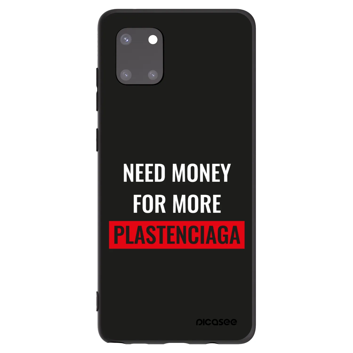 Picasee silikónový čierny obal pre Samsung Galaxy Note 10 Lite N770F - More PLASTENCIAGA
