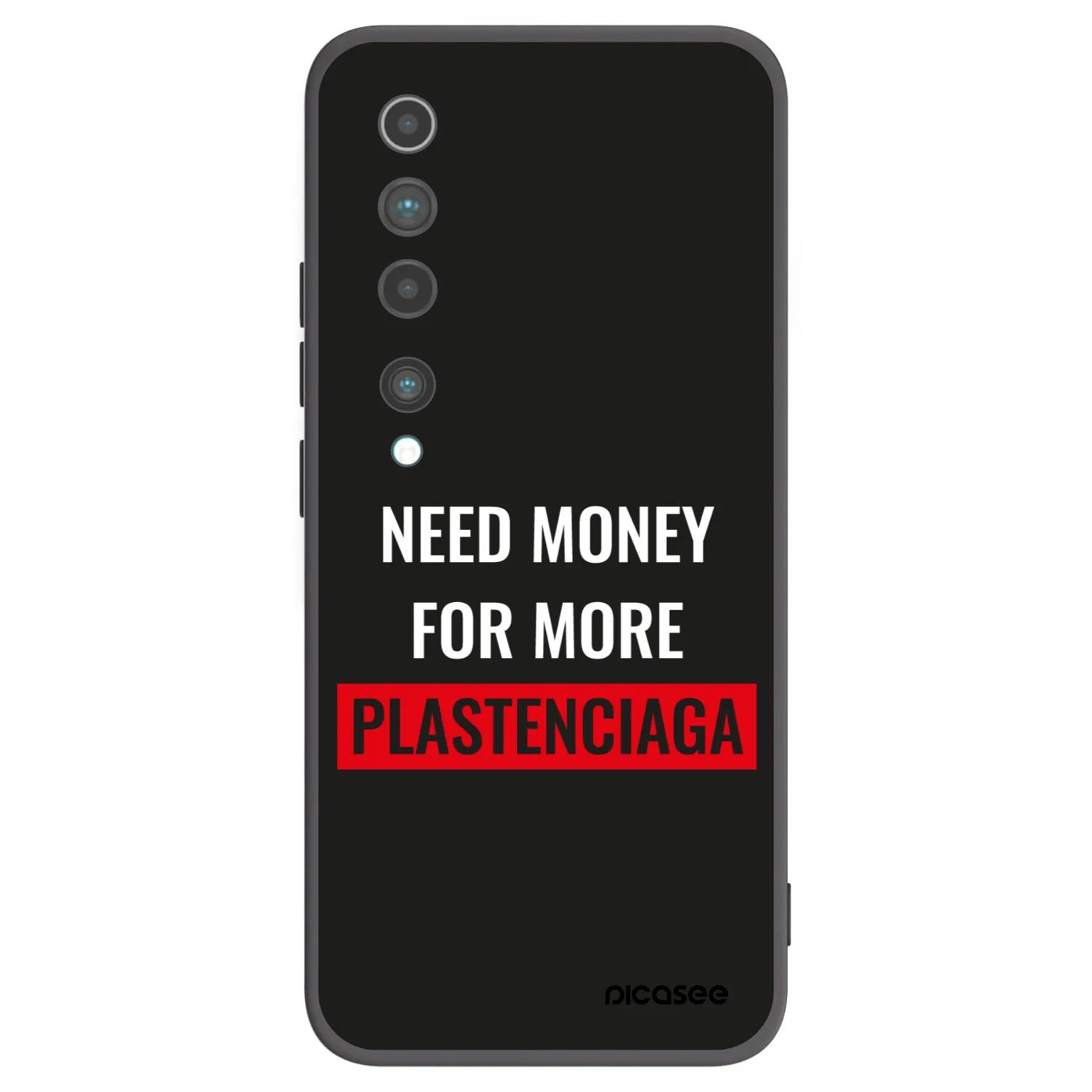 Picasee silikónový čierny obal pre Xiaomi Mi 10 - More PLASTENCIAGA