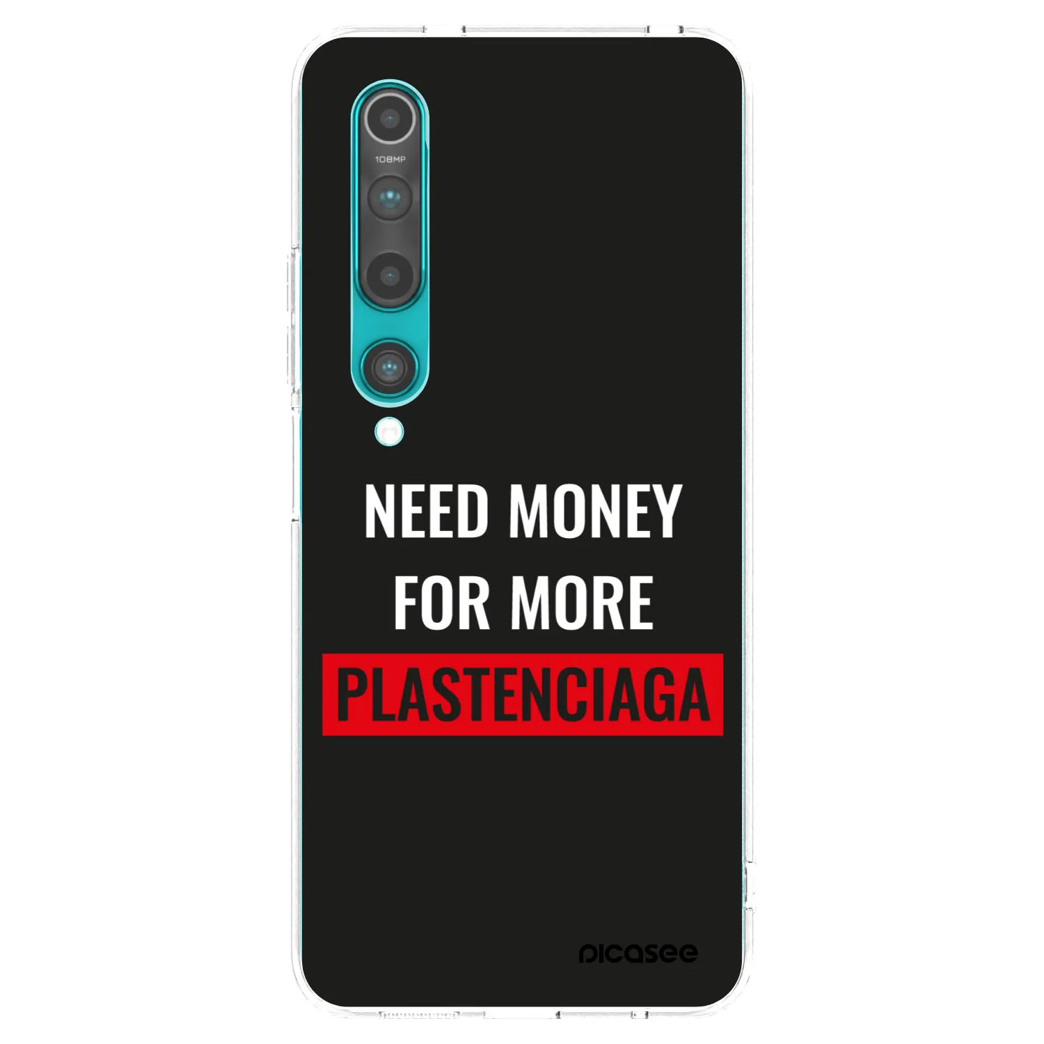 Picasee silikónový prehľadný obal pre Xiaomi Mi 10 - More PLASTENCIAGA