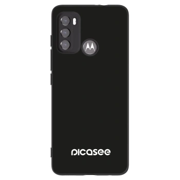 Picasee silikónový čierny obal pre Motorola Moto G60 - Picasee