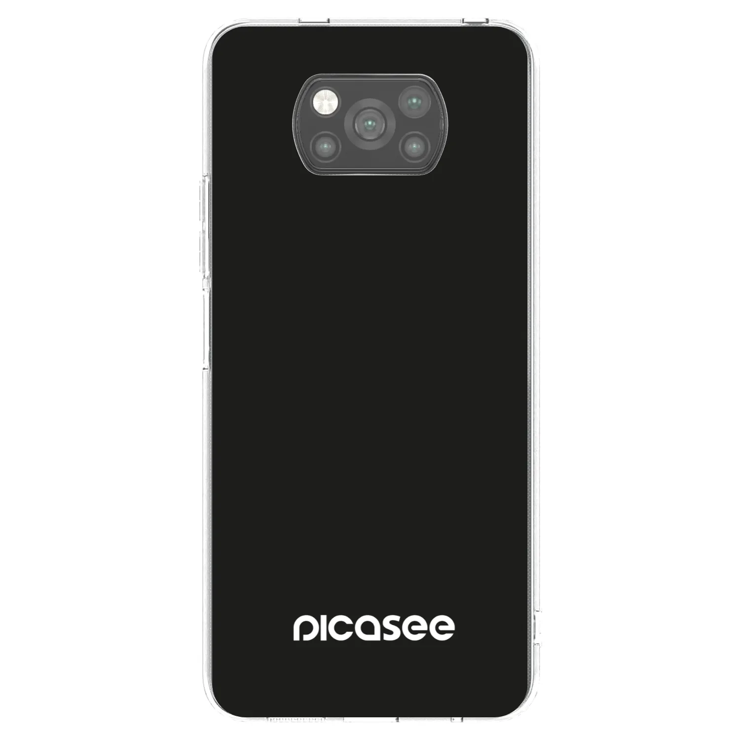 Picasee silikónový čierny obal pre Xiaomi Poco X3 - Picasee