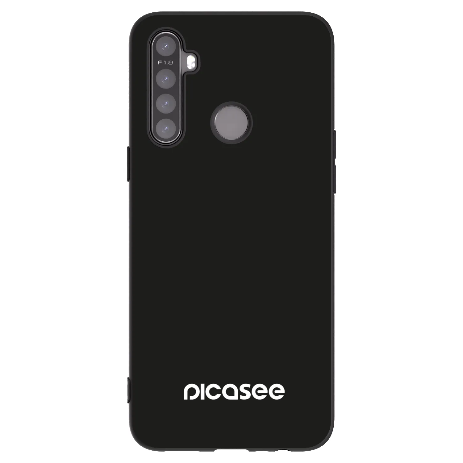 Picasee silikónový čierny obal pre Realme 5 - Picasee