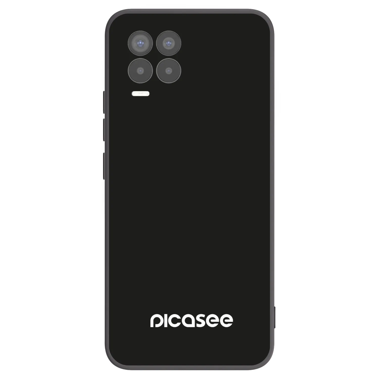 Picasee silikónový čierny obal pre Realme 8 Pro - Picasee