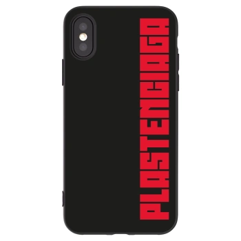 Picasee silikónový čierny obal pre Apple iPhone X/XS - Plastenciaga