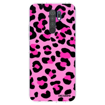 Picasee silikónový prehľadný obal pre Xiaomi Redmi 9 - Pink Tiger