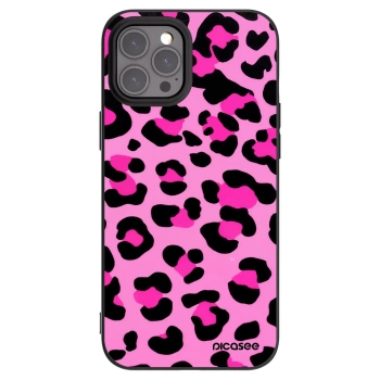 Picasee silikónový čierny obal pre Apple iPhone 12 Pro Max - Pink Tiger