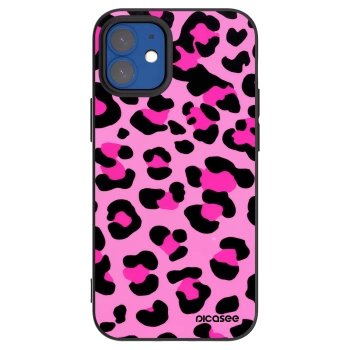 Picasee silikónový čierny obal pre Apple iPhone 12 mini - Pink Tiger