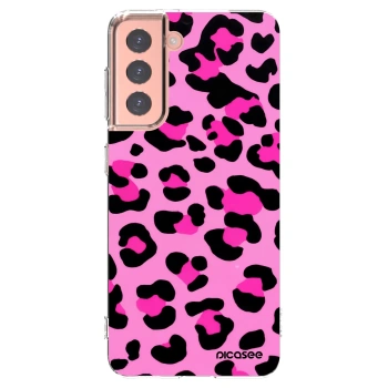 Picasee silikónový prehľadný obal pre Samsung Galaxy S21 5G G991B - Pink Tiger