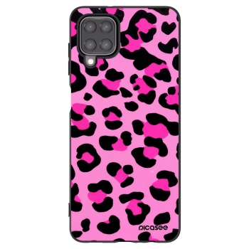 Picasee silikónový čierny obal pre Samsung Galaxy A12 A125F - Pink Tiger
