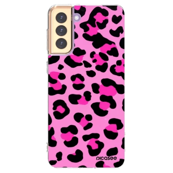 Picasee silikónový prehľadný obal pre Samsung Galaxy S21+ 5G G996F - Pink Tiger