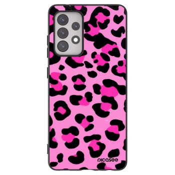 Picasee silikónový čierny obal pre Samsung Galaxy A52 5G A525F - Pink Tiger
