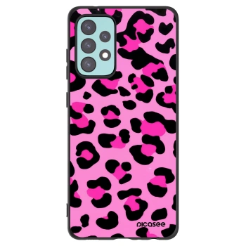Picasee silikónový čierny obal pre Samsung Galaxy A72 A725F - Pink Tiger