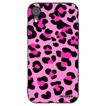 Picasee silikónový čierny obal pre Apple iPhone XR - Pink Tiger