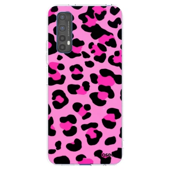 Picasee silikónový prehľadný obal pre Realme 7 - Pink Tiger