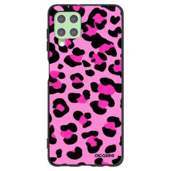 Picasee silikónový čierny obal pre Samsung Galaxy A22 A225F 4G - Pink Tiger