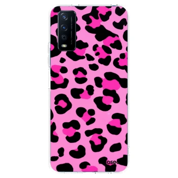 Picasee silikónový prehľadný obal pre Vivo Y11s - Pink Tiger