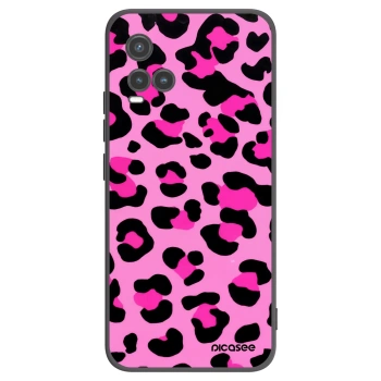 Picasee silikónový čierny obal pre Vivo Y33s - Pink Tiger