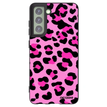 Picasee silikónový čierny obal pre Samsung Galaxy S21 FE 5G - Pink Tiger